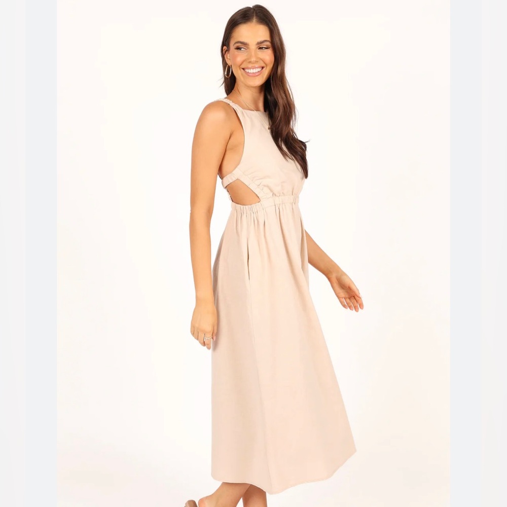 Open back midi dress